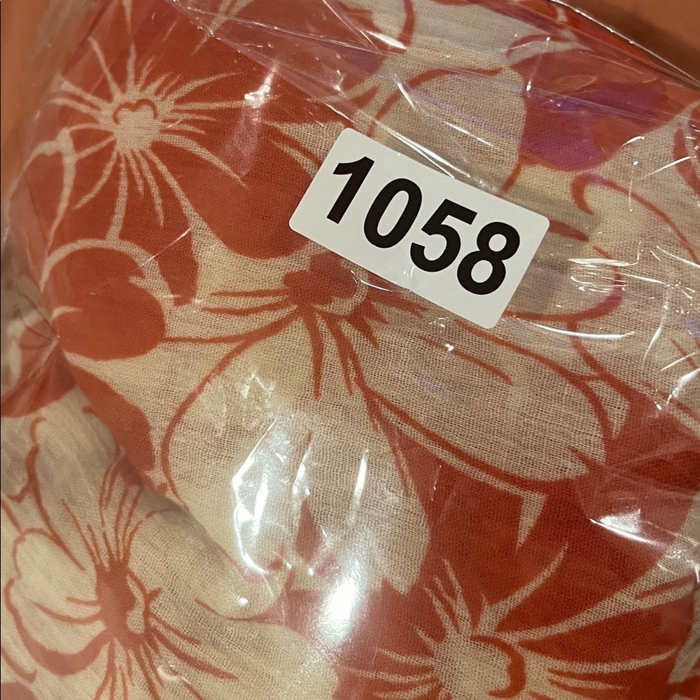 THE GREAT. Cascade Dress in Burnt Red Hibiscus Flower  Size Small - Picture 11 of 11